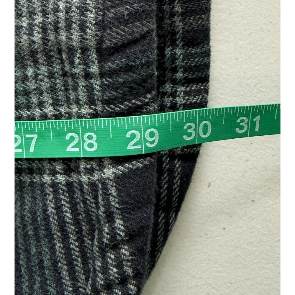 Telluride Men 100% Cotton Flannel Chore Jacket Shirt Sherpa Lined Pockets Sz Med